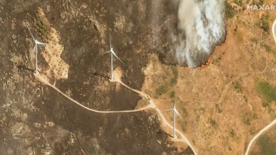 parque eólico, incêndio, freches, trancoso