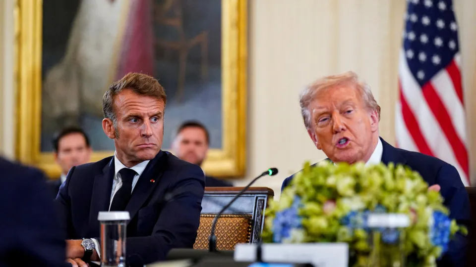 Macron ; Trump ; Líderes europeus ; Casa Branca ; Ucrânia