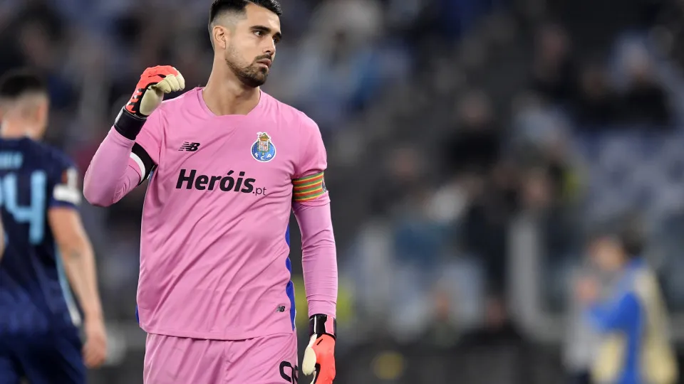 Diogo Costa of FC Porto during the Europa League football match between SS Lazio and FC Porto at Olimpico stadium. Rome (Italy), November 7, 2024 (Photo by Elianton/Mondadori Portfolio via Getty Images)