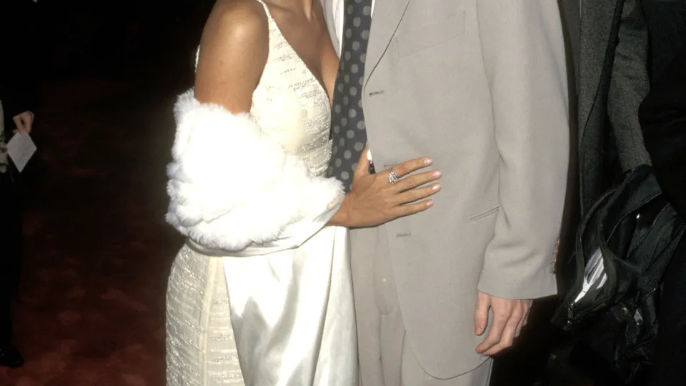 Salma Hayek and Matthew Perry (Photo by Ron Galella, Ltd./Ron Galella Collection via Getty Images)