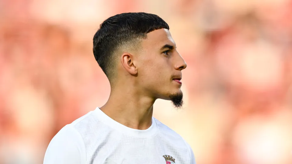 Ismael Gharbi participates in the match between CFR 1907 Cluj and S.C Braga at the Dr Constantin Radulescu Stadium in Cluj-Napoca, Romania, on August 7, 2025. (Photo by Flaviu Buboi/NurPhoto via Getty Images)