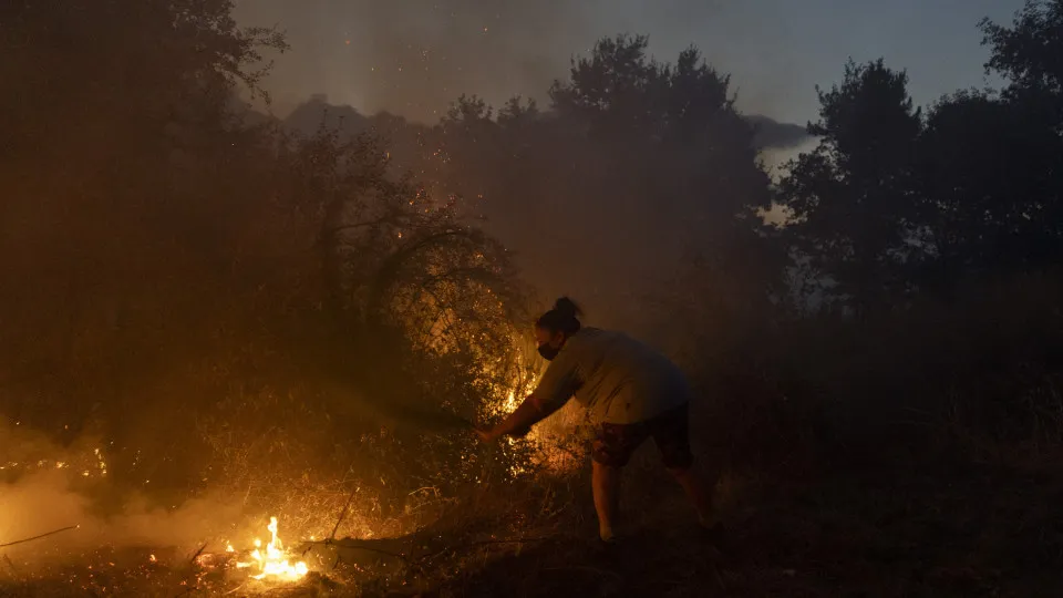 VILELA SECA, PORTUGAL, incendio