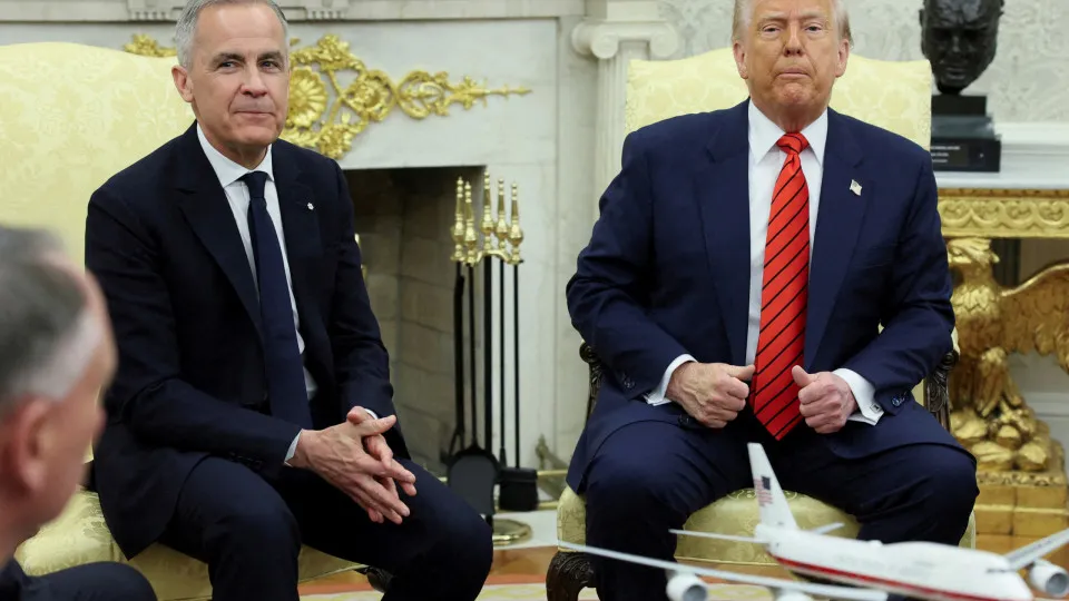 Mark Carney e Donald Trump 