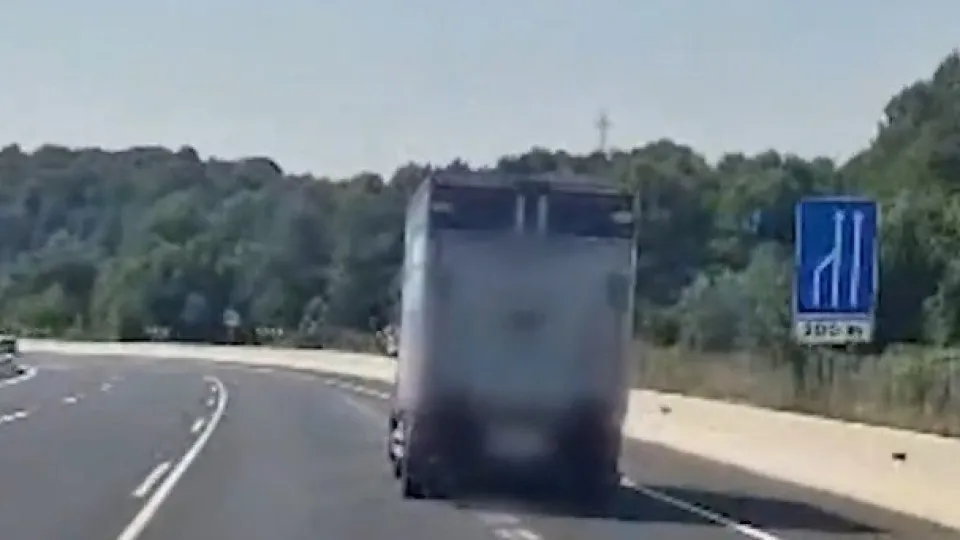 Camionista embriagado em Espanha
