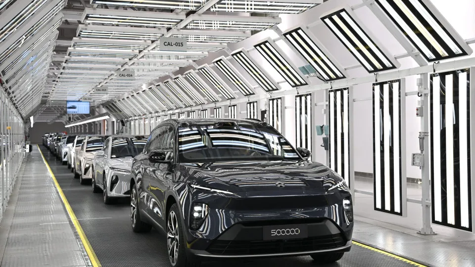 Nio NS8 sai da fábrica, unidade 500.000