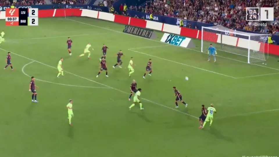 Golo da vitória do Barcelona em Valência