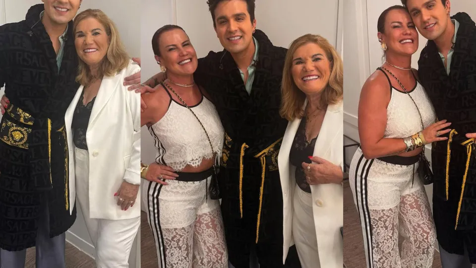 Dolores Aveiro, Elma Aveiro e Luan Santana