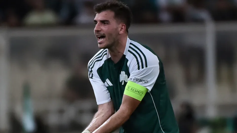 ATHENS, GREECE - JULY 30: Panathinaikos' Fotis Ioannidis in action during the UEFA Champions League Second Qualifying Round Second Leg match between Panathinaikos and Rangers at Athens Olympic Stadium on July 30, 2025 in Athens, Greece. (Photo by Milos Bi