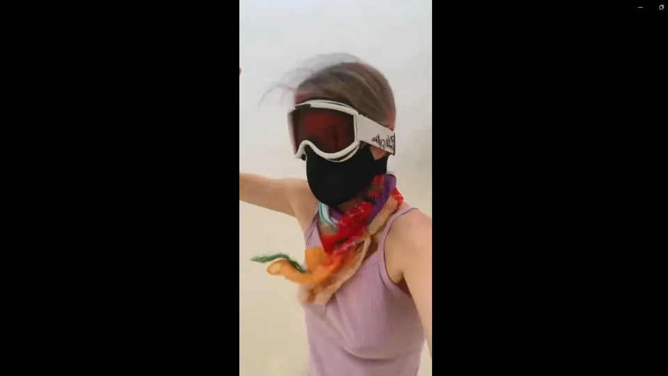 burning man tempestade de areia