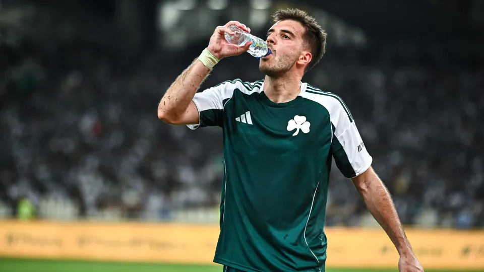 Fotis Ioannidis of Panathinaikos plays during the Champions League, second qualifying round, 2nd leg match between Panathinaikos and Rangers at OAKA Stadium in Athens, Greece, on July 30, 2025. (Photo by Stefanos Kyriazis/NurPhoto via Getty Images)