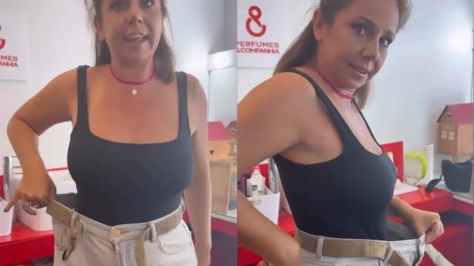 Sara Norte já perdeu dez quilos. "Muito exercício e muita fome também"