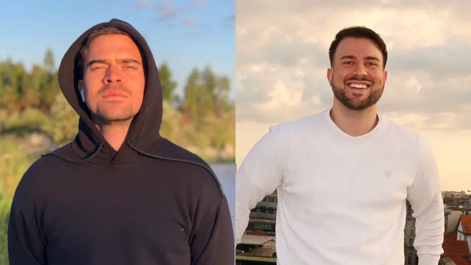 Irmãos João e Francisco Monteiro de costas voltadas?