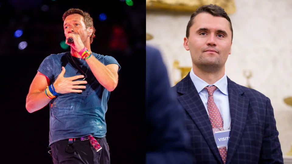 Chris Martin pede aos fãs para "enviarem amor" à família de Charlie Kirk