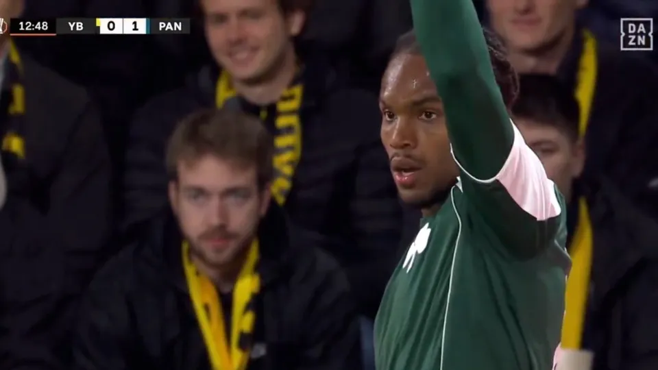 A assistência de Renato Sanches na vitória do Panathinaikos