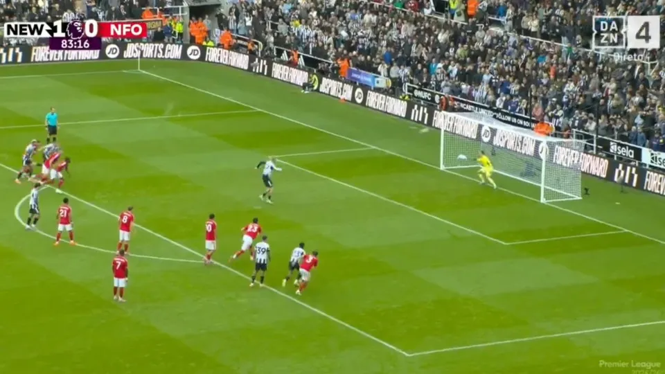 Atenção, Benfica. Este penálti de craque do Newcastle corre mundo