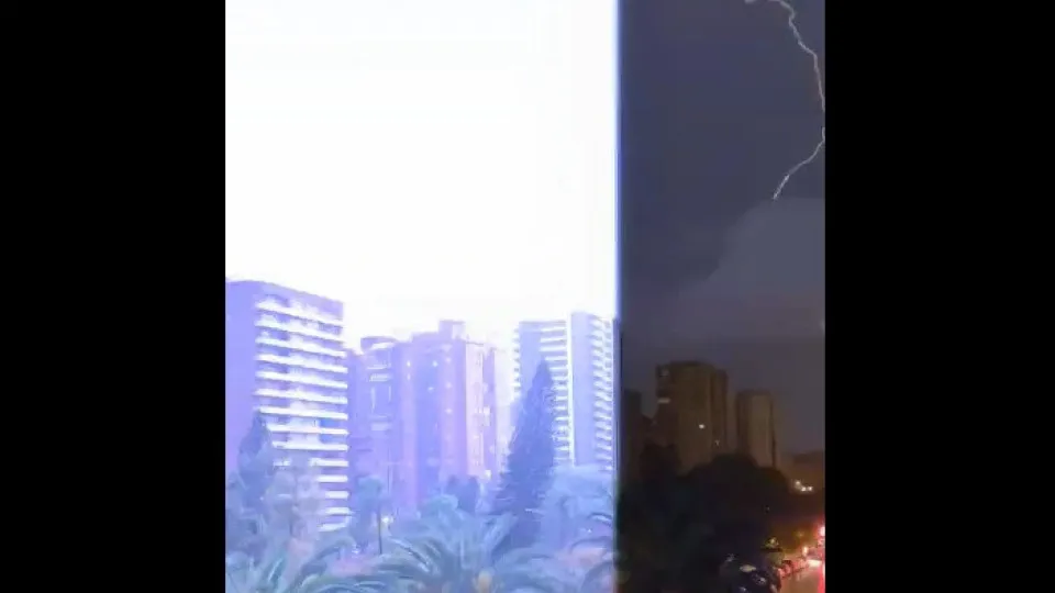 Tempestade Alice já chegou a Espanha. Trovoada forte em Valência