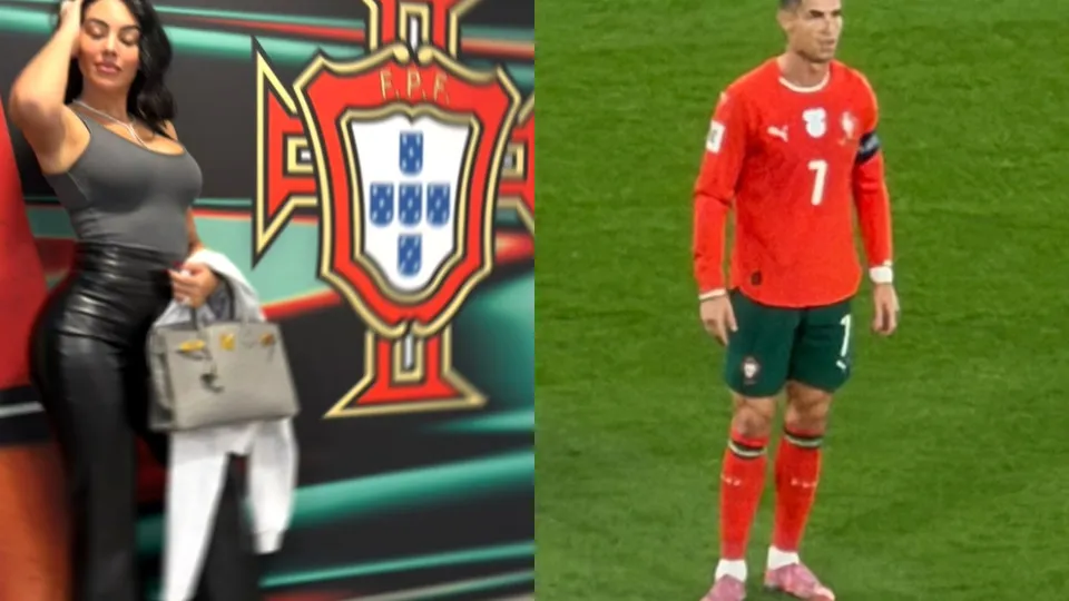 Georgina Rodríguez esteve em Alvalade a apoiar Cristiano Ronaldo