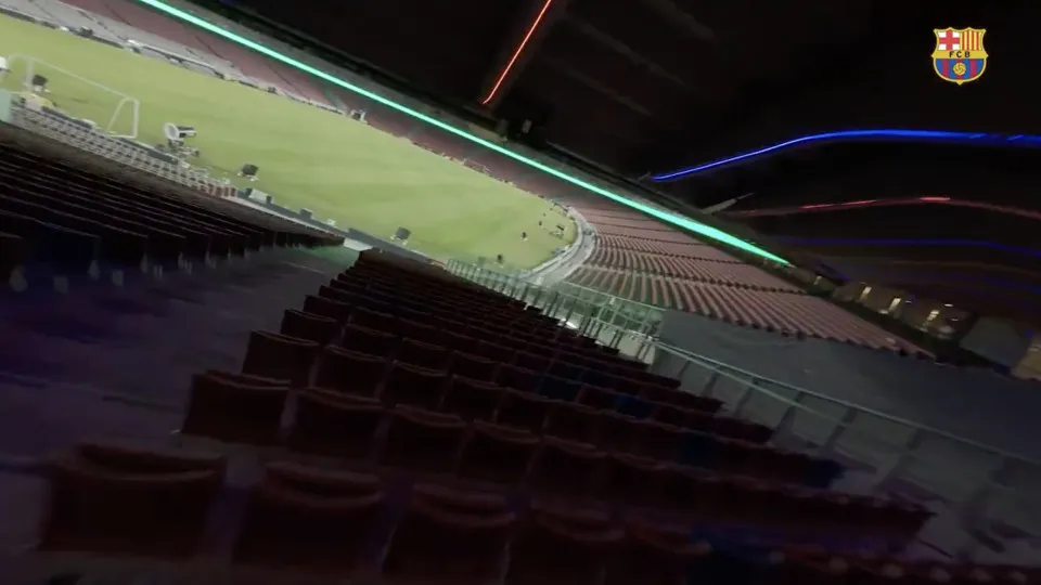 Barcelona 'saca' do drone e mostra o 'novo Camp Nou' ao detalhe