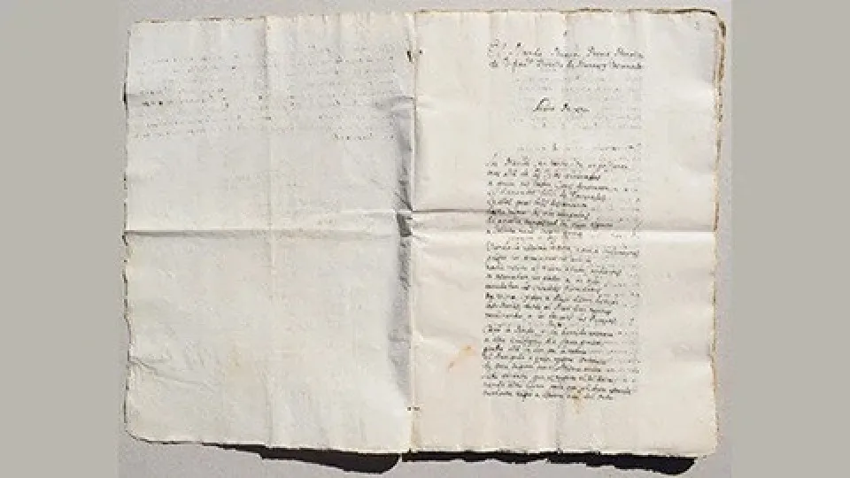 Descoberto manuscrito inédito com poema de diplomata português