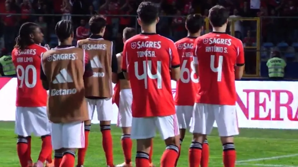 Benfica venceu na Taça e esta foi a reação dos adeptos em Chaves