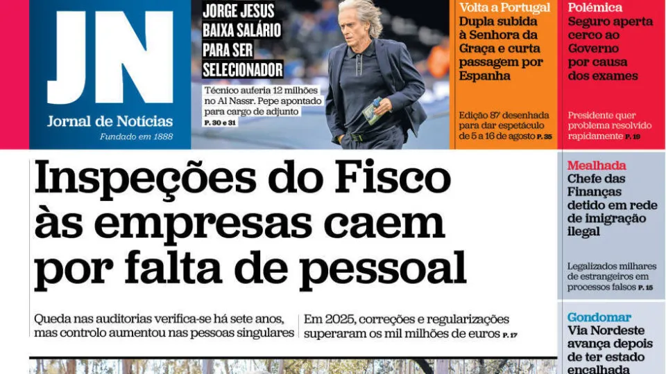 Hoje é notícia: Inspeções do Fisco caem; Casal homicida à solta