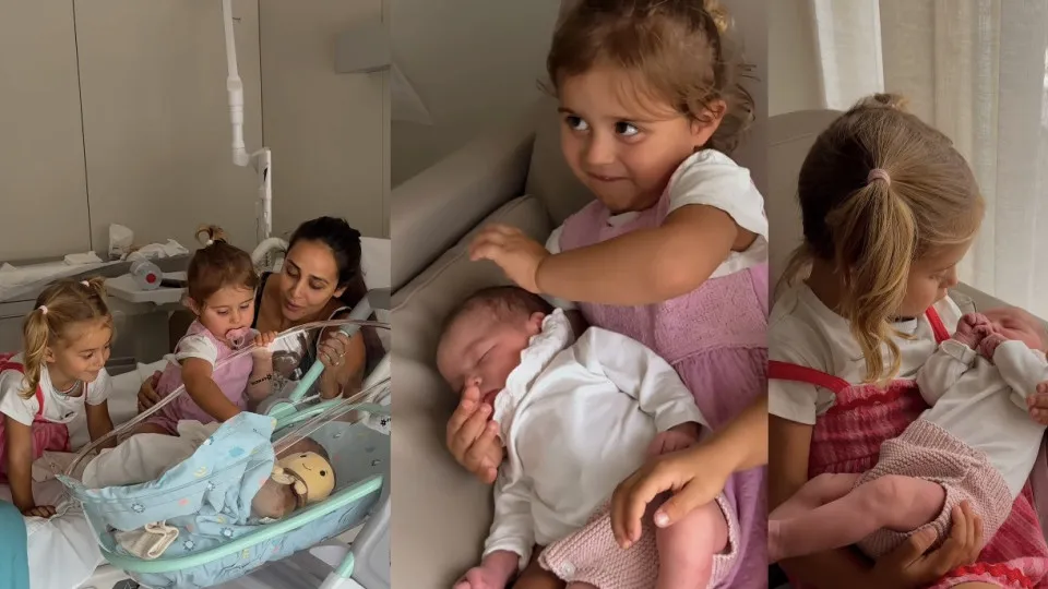 Rita Patrocínio mostra o amoroso momento em que filhas conhecem irmã