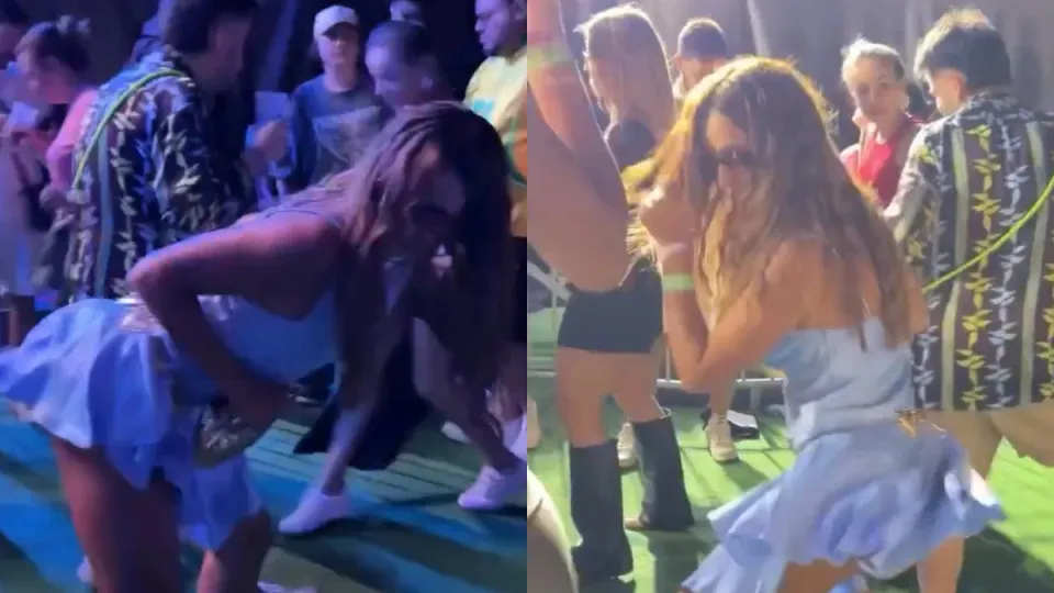 Vídeo viral: "Show da Anitta no palco, show da Rita Pereira no recinto"