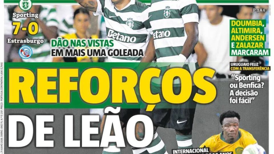 Por cá: Reforços de leão e a promessa de Hwang