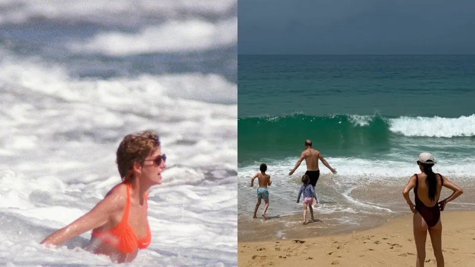 Foto de Meghan com filhos e Harry em Portugal faz lembrar princesa Diana