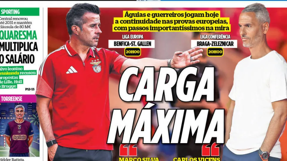 Por cá: Carga máxima na Luz e Proença reage