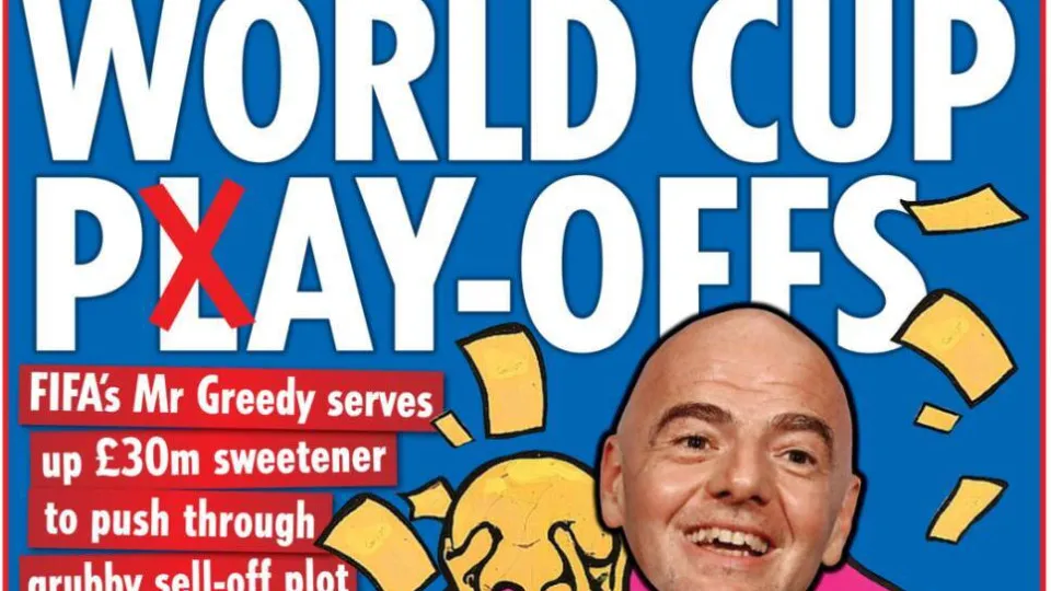 Lá fora: Infantino, "o senhor ganancioso", continua na ordem do dia