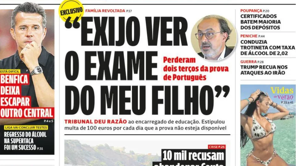 Hoje é notícia: "Exijo ver exame do meu filho"; Empresas? Disparam multas