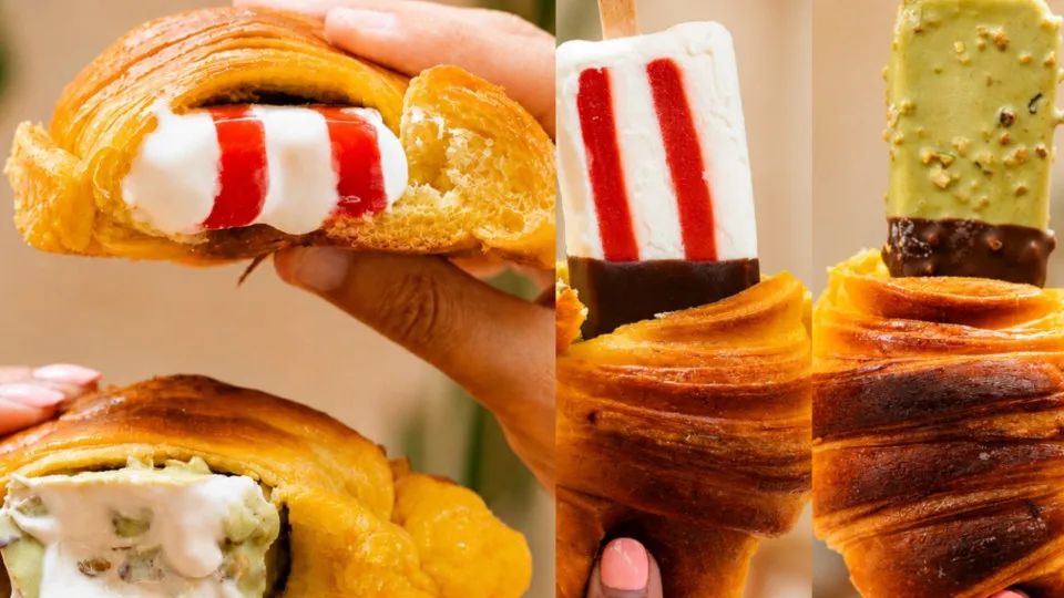 Os virais croissants com gelado chegaram à Padaria Portuguesa