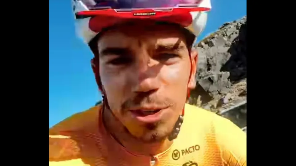 Rui Oliveira protagoniza momento cómico na Volta a Portugal