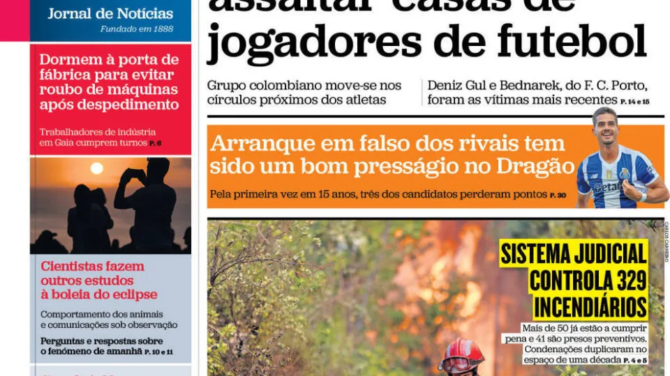 Hoje é notícia: Dados para assaltar futebolistas; Escolas perdem docentes