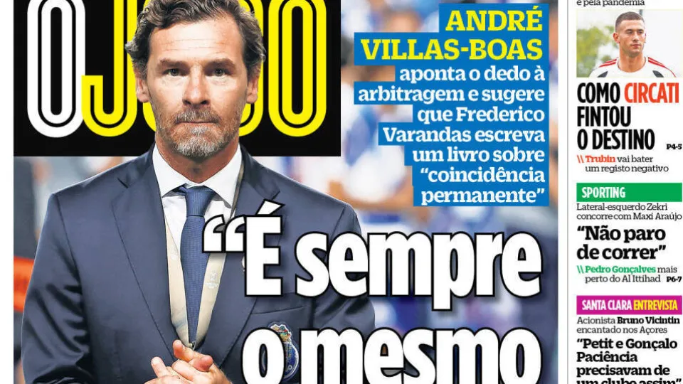 Destaques da Imprensa Desportiva: Villas-Boas e Suárez em Foco