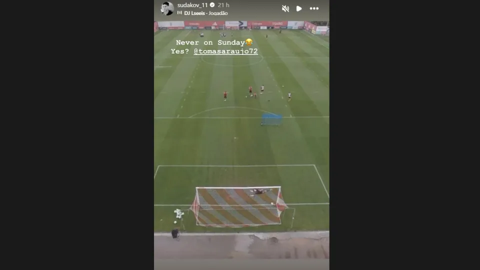 Sudakov brilha em treino do Benfica antes do jogo contra o Aarhus