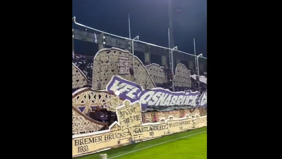 Adeptos do Osnabruck surpreendem com montanha-russa em jogo contra o Bayern Munique