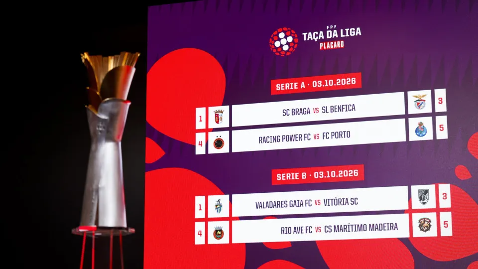 Benfica, FC Porto e Torreense no mesmo grupo da Taça da Liga feminina