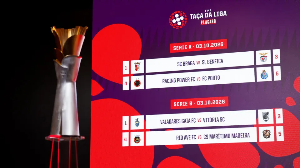 Benfica, FC Porto e Torreense no mesmo grupo da Taça da Liga feminina