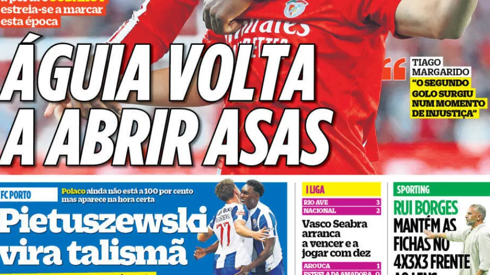 Benfica vence Vitória SC e Sporting prepara mudanças na defesa
