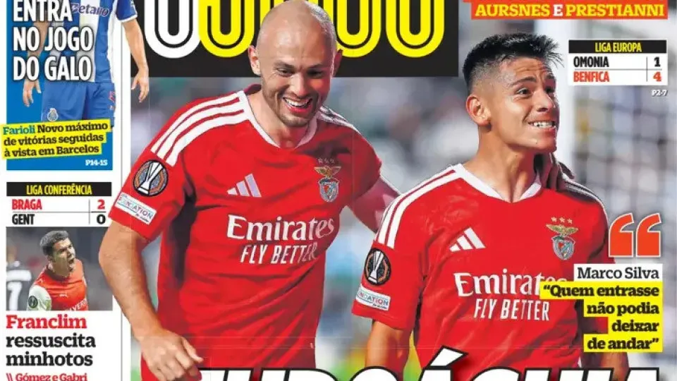 Benfica conquista mais uma vitória na Liga Europa