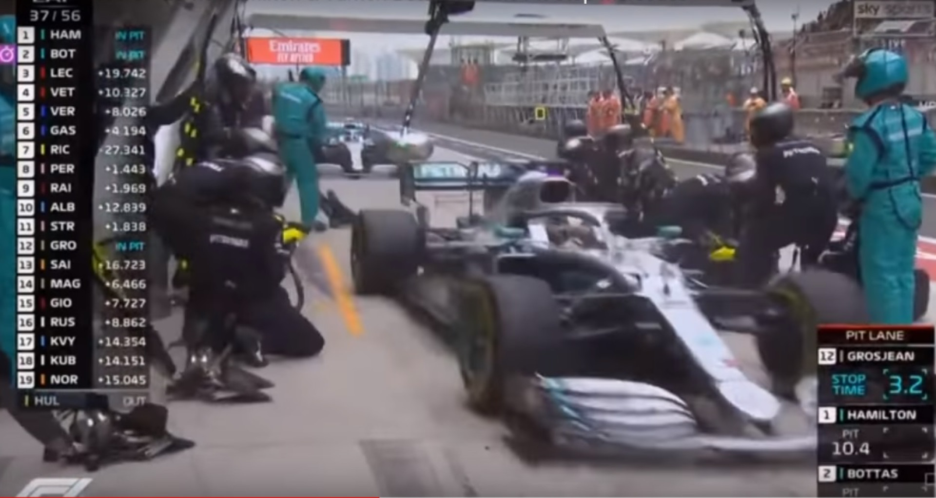 O fantástico (e arriscadíssimo) pit stop da Mercedes no GP da China