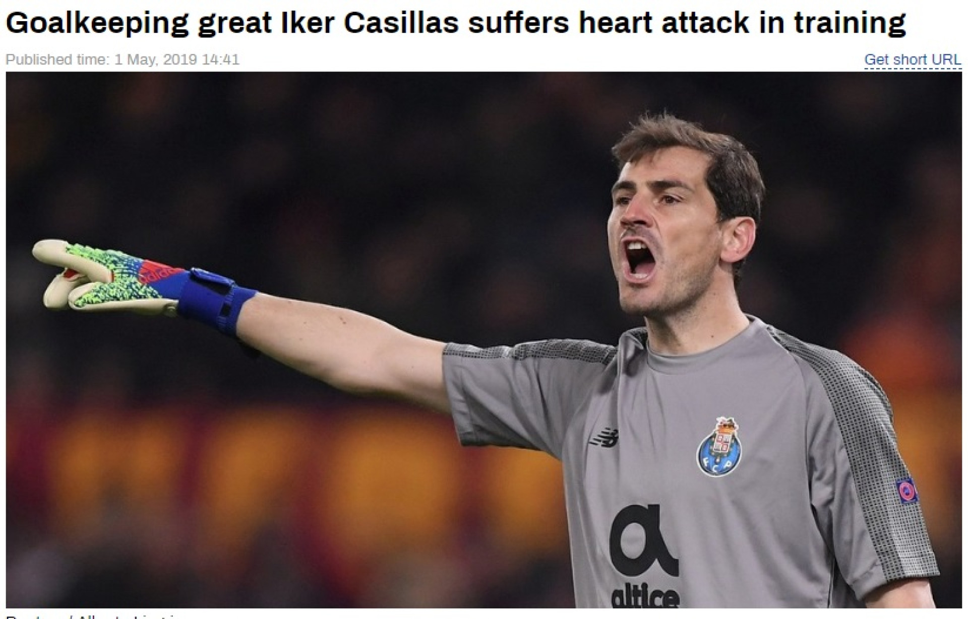 Imprensa internacional reage em peso a enfarte súbito de Iker Casillas
