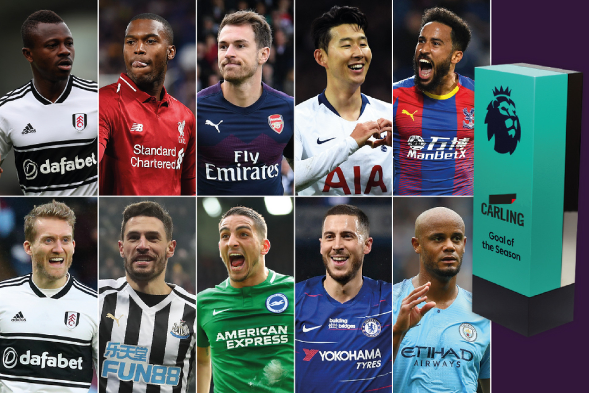 Premier League: São estes os 10 nomeados ao melhor golo da época