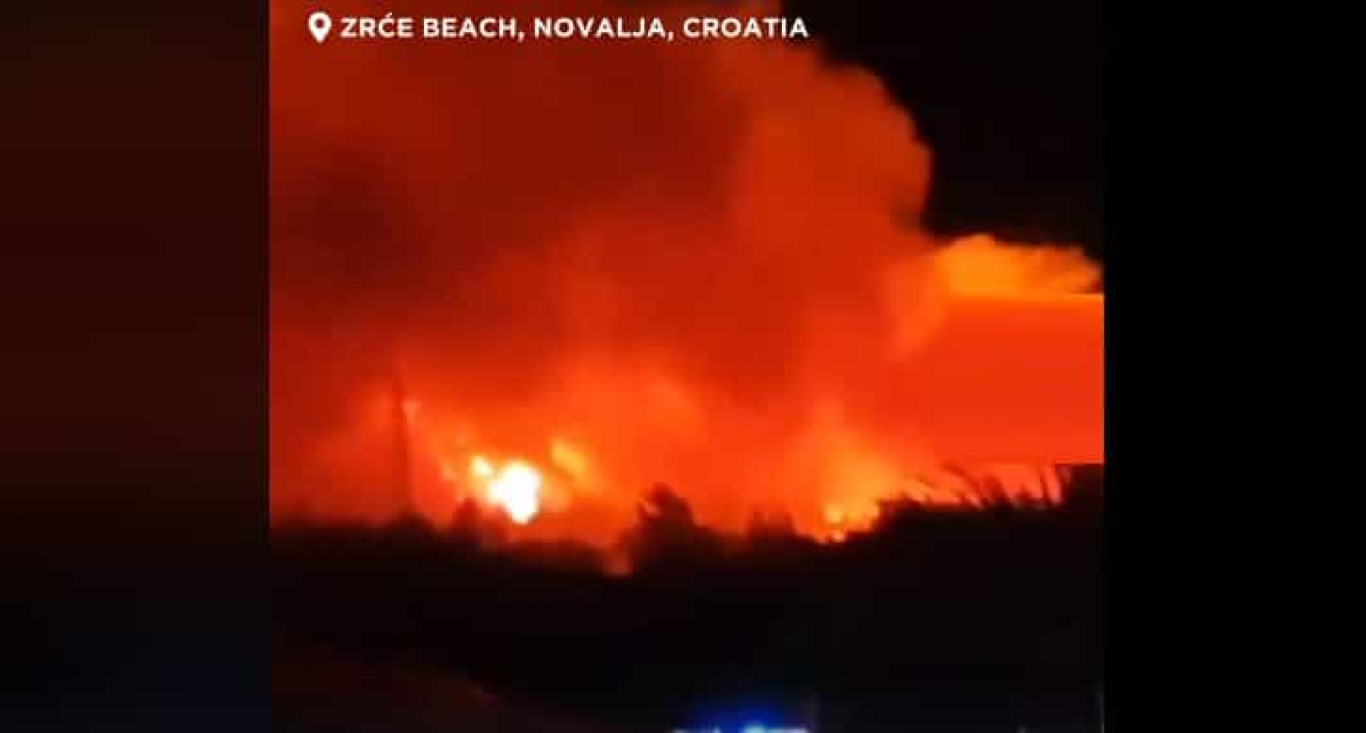 Festival na praia na Croácia evacuado devido a incêndio