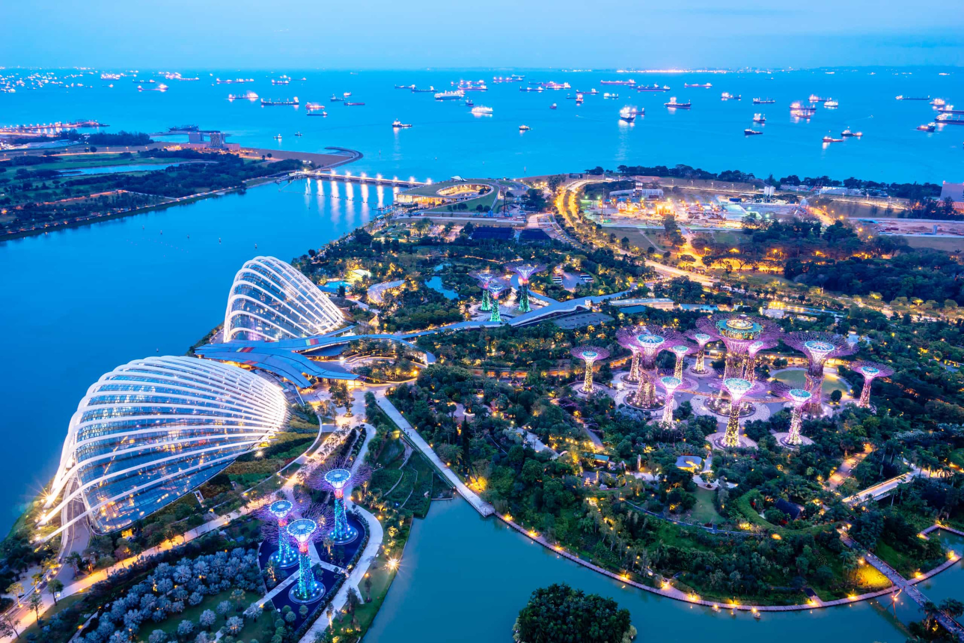 Singapore s. Гарденс Бэй Бэй Сингапур. Сады у залива (Gardens by the Bay).