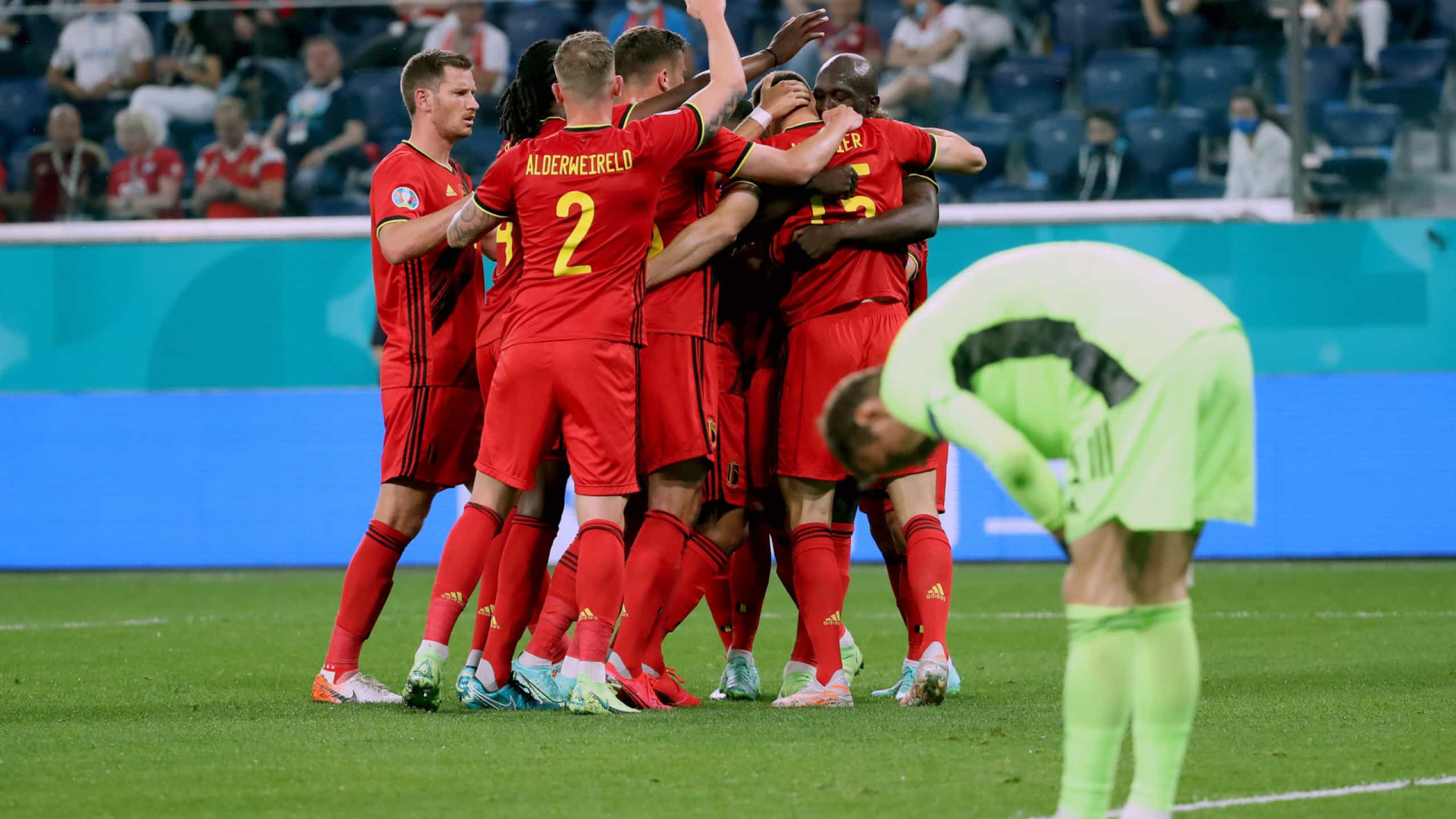 Bélgica entra a todo o vapor no Euro'2020 e derrota a Rússia