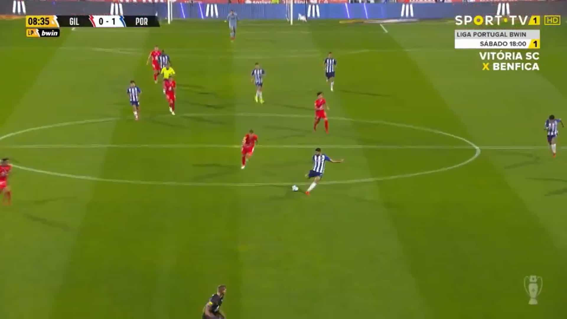 O golaço do meio-campo de Taremi que abriu o Gil Vicente-FC Porto